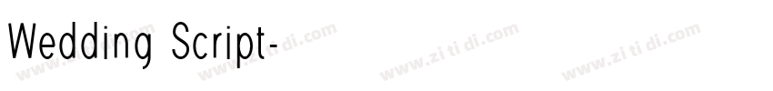 Wedding Script字体转换